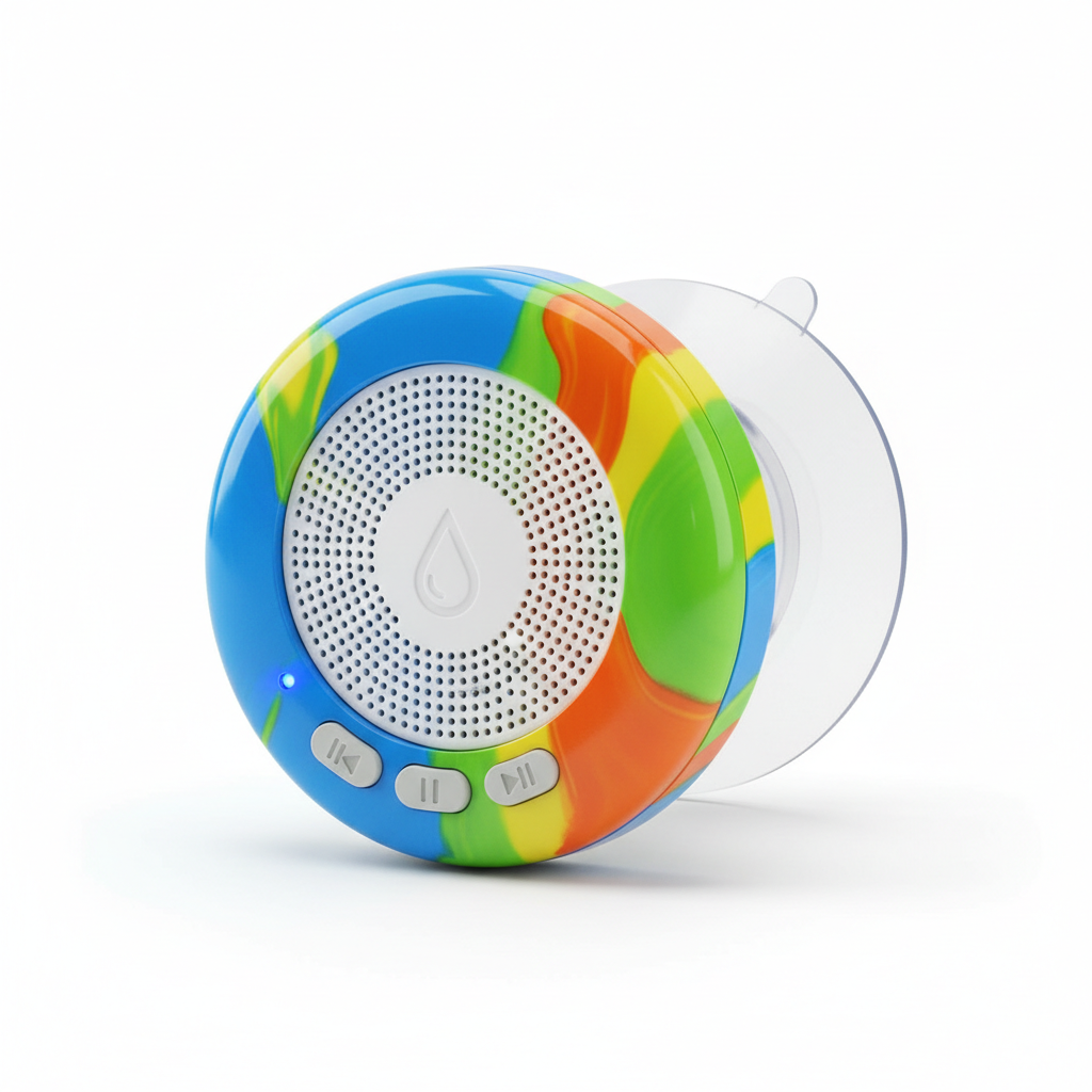 Waterproof Bluetooth Shower Speaker – Portable Wireless Speaker for Outdoors & Beach