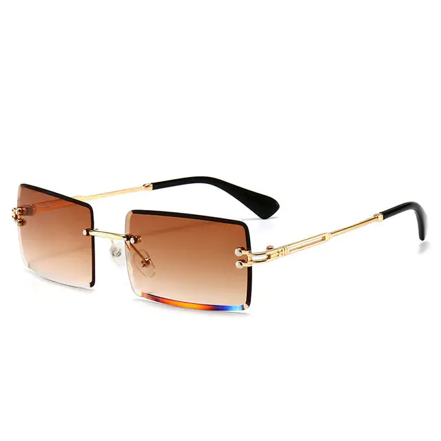 New Rimless Rectangle Sunglasses