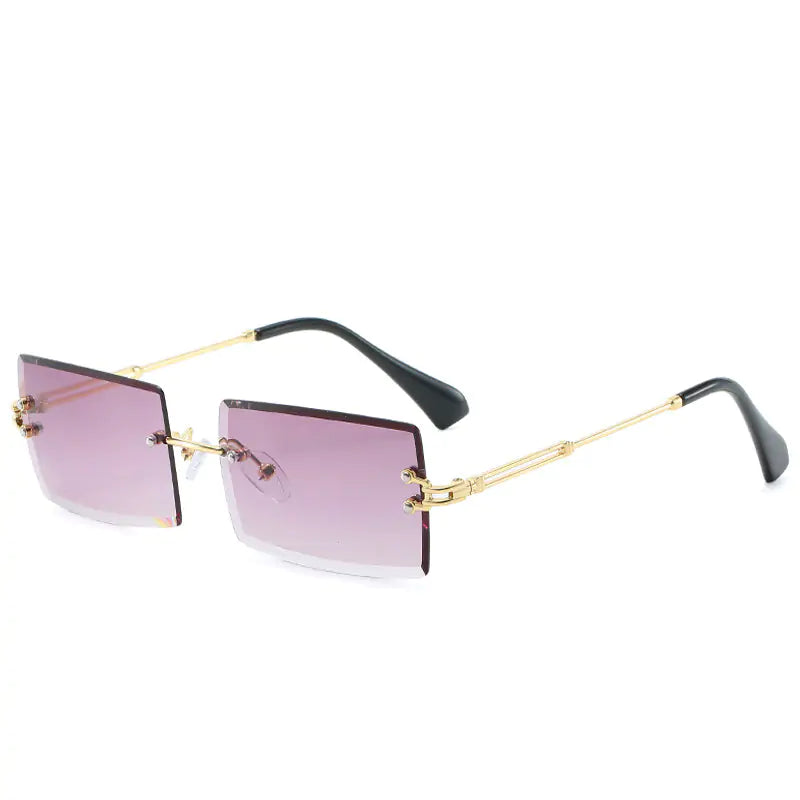 New Rimless Rectangle Sunglasses