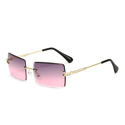 New Rimless Rectangle Sunglasses