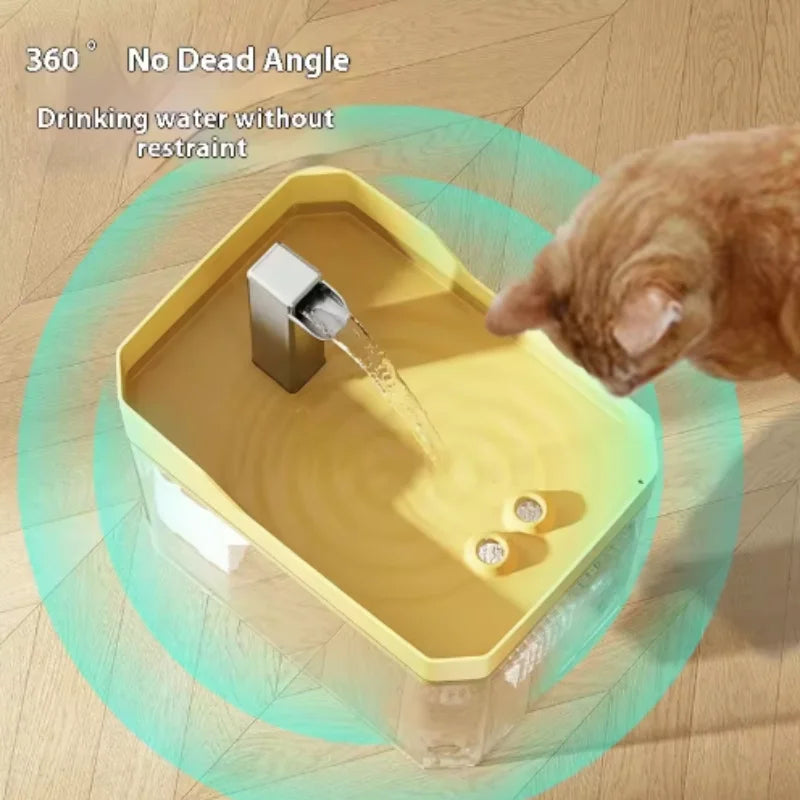 Cat Water Fountain Cat automatic water dispenser filters circulating flowing water intelligent pet automatic water dispenser