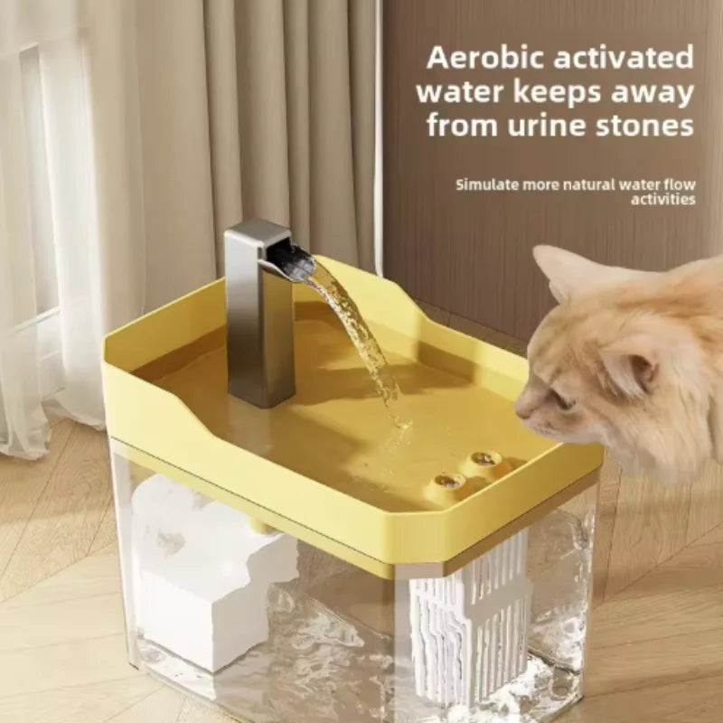Cat Water Fountain Cat automatic water dispenser filters circulating flowing water intelligent pet automatic water dispenser