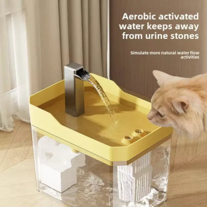 Cat Water Fountain Cat automatic water dispenser filters circulating flowing water intelligent pet automatic water dispenser