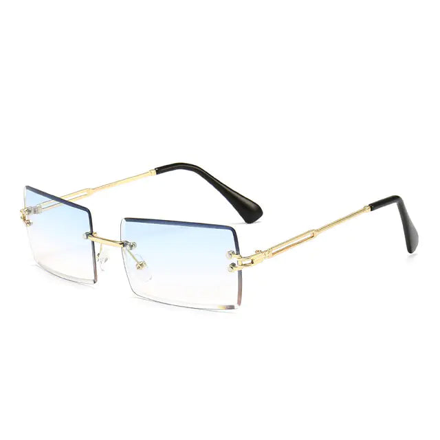 New Rimless Rectangle Sunglasses