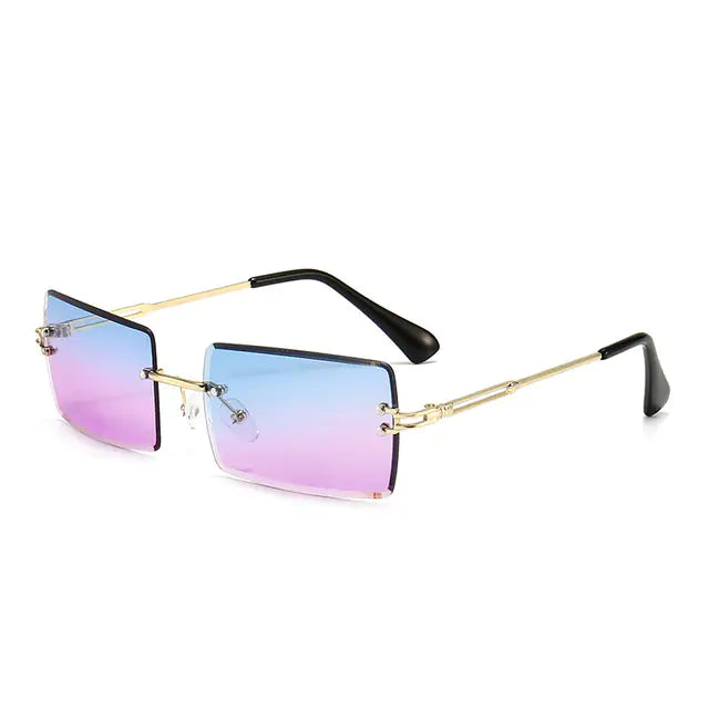 New Rimless Rectangle Sunglasses