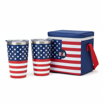 Patriotic Pet Accessories Set – Fourth of July Dog Bandana, Collar & Bow Tie