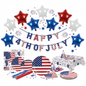 Fourth of July Party Supplies & Decorations Kit – Complete Patriotic Party Set