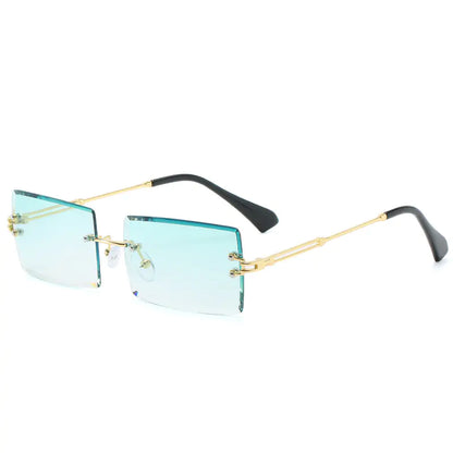 New Rimless Rectangle Sunglasses